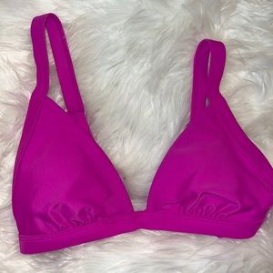 Xhilaration Fuchsia Triangle Swim Top. Size S